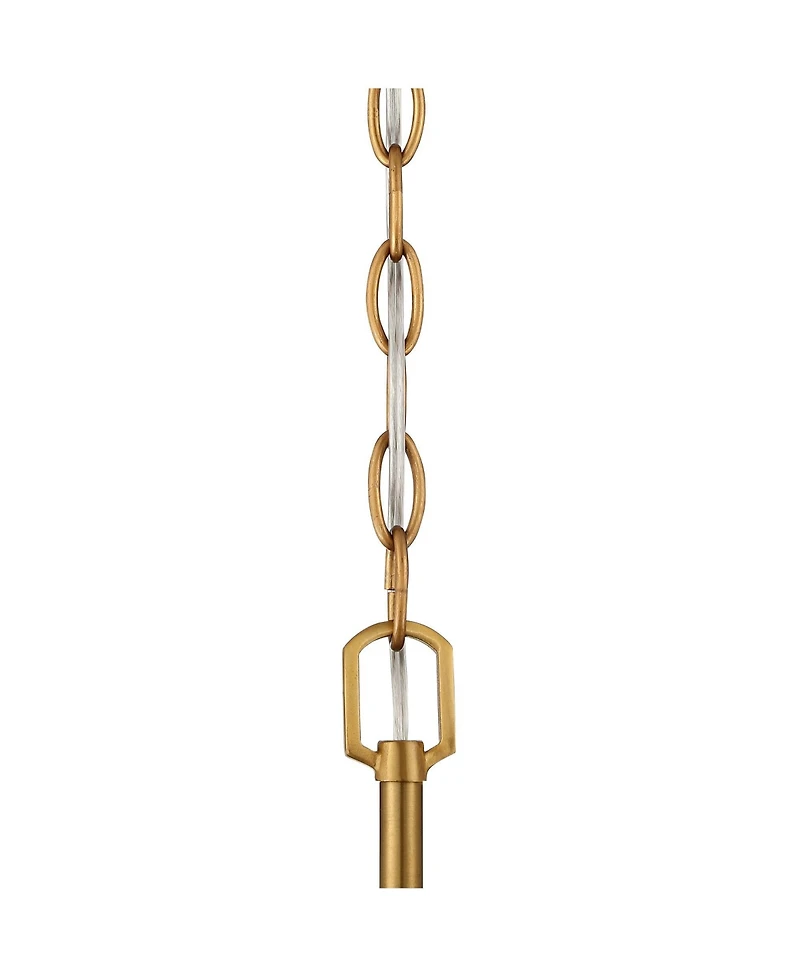 Vienna Full Spectrum Luxum Burnished Brass Chandelier 23 1/2" Wide Modern Tiered Crystal 8-Light Fixture for Dining Room House Foyer Kitchen Isla