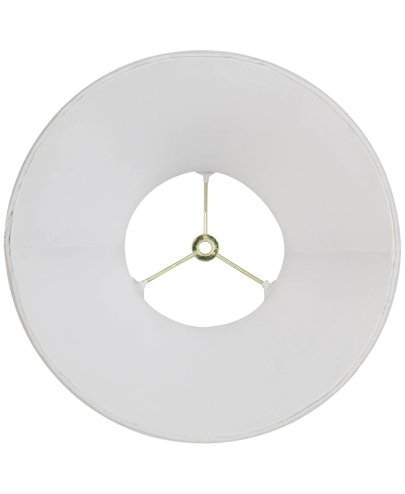 Imperial Shade White Small Bell Lamp Shade 6" Top x 12" Bottom x 9" Slant x 8.5" High (Spider) Replacement with Harp and Finial