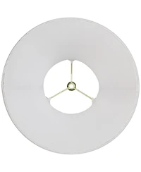 Imperial Shade White Small Bell Lamp Shade 6" Top x 12" Bottom x 9" Slant x 8.5" High (Spider) Replacement with Harp and Finial