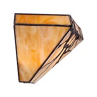 Robert Louis Tiffany Budding Branch Wall Light Sconce Art Glass Hardwire 14" Fixture for Bedroom Bathroom Vanity Reading Living Room Hallway Hous