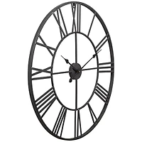 Dahlia Studios River Parks 30" Wide Zia Open Metal Round Wall Clock