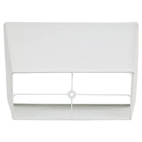 Springcrest White Large Rectangular Lamp Shade 14" Wide x 6" Deep at Top and 18" Wide x 12" Deep at Bottom and 12" Height (Sp