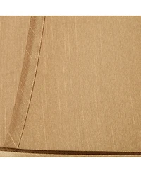 Springcrest Tan and Brown Medium Bell Lamp Shade 7" Top x 14" Bottom x 11" High (Spider) Replacement with Harp and Finial