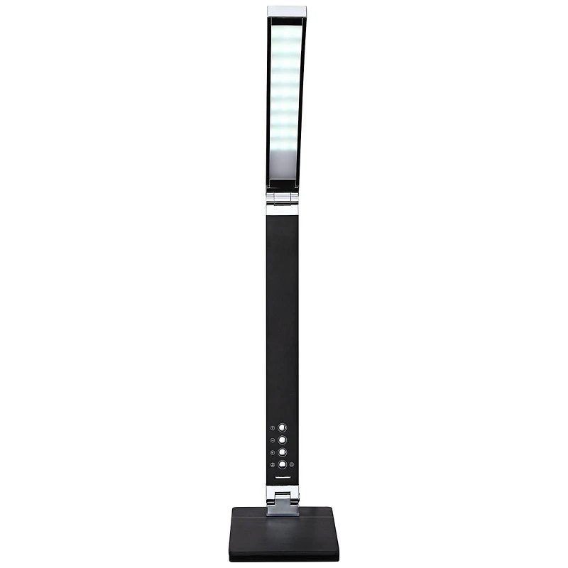 360 Lighting Jett Modern Desk Lamp 16 1/2" High Black with Usb Port and Nightlight Led Dimmer Touch On Off for Bedroom Bedside Nightstand Family