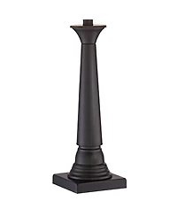 360 Lighting Dolbey Rustic Farmhouse Table Lamps 28" Tall Set of 2 Bronze Off White Drum Shade for Bedroom Living Room Bedside Nightstand Office