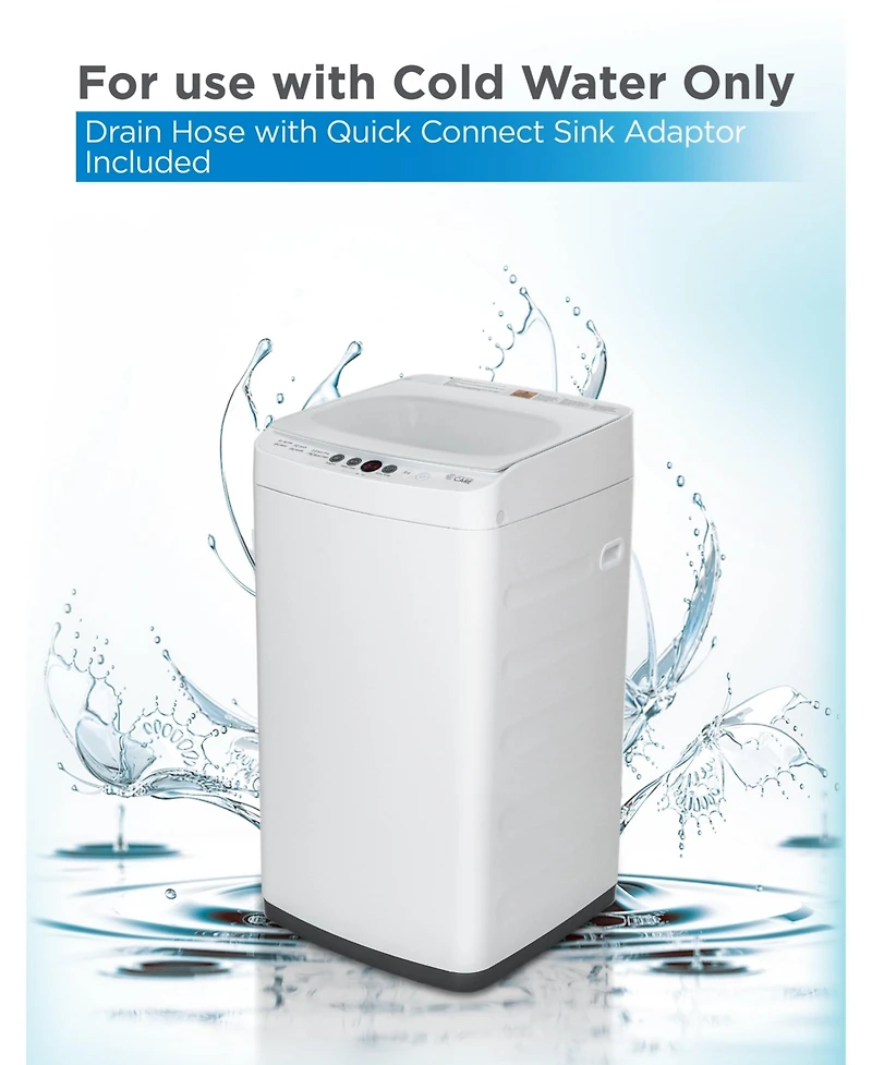 Commercial Care 0.9 Cu. Ft. Portable Washer