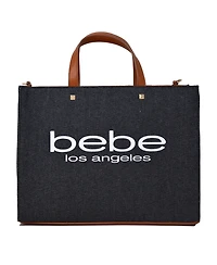 Bebe Rian Denim Tote Bag