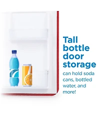 1.6 Cu. Ft. Retro Refrigerator,Red
