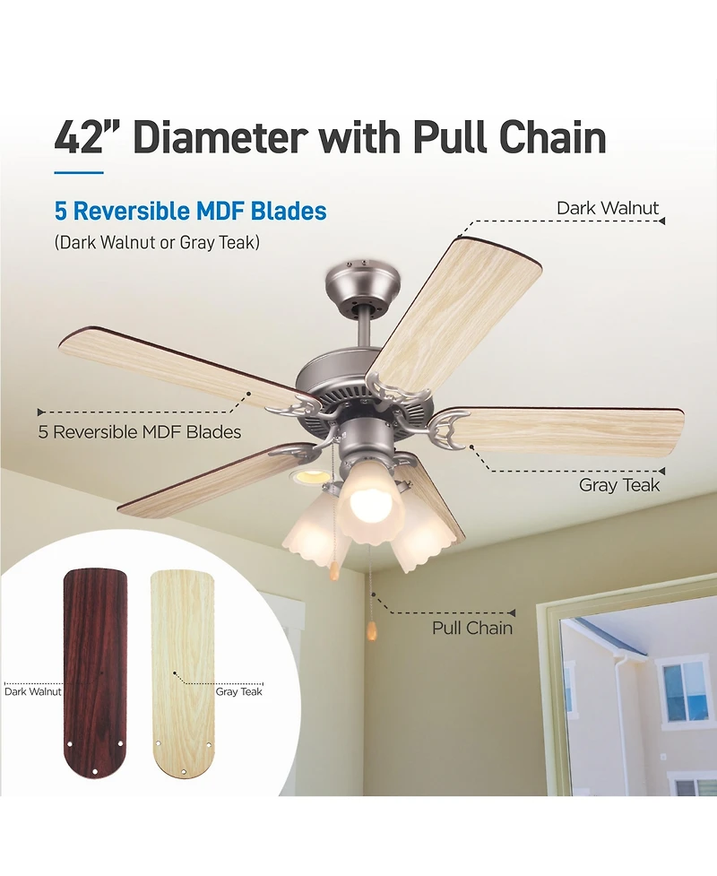 42 inch - 5 Blade Ceiling Fan
