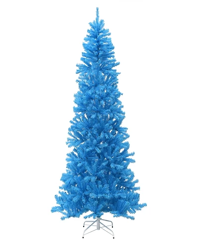 National Tree Company 7.5 ft. Light Blue Tree with White Stand