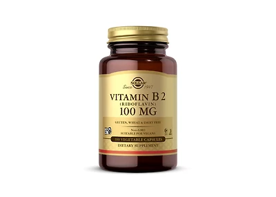 Solgar Vitamin B2 (Riboflavin), 100 mg, 100 V Caps