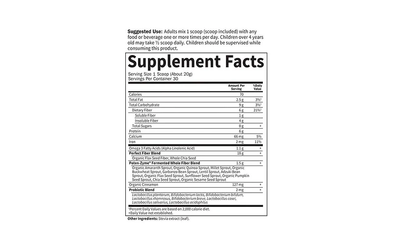 Now Foods Garden of Life Super Seed Powder, 600 mg