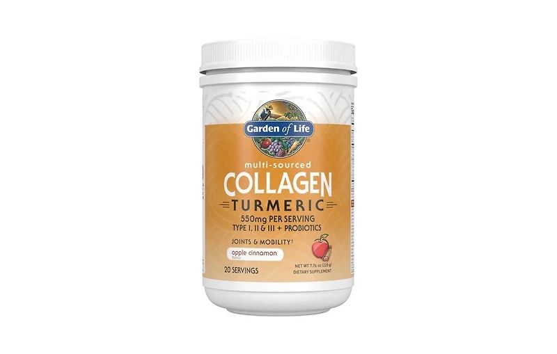 Now Foods,Garden of Life Multi Source Collagen Turmeric Apple Cinnamon Powder, 7.76 Oz
