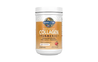 Now Foods,Garden of Life Multi Source Collagen Turmeric Apple Cinnamon Powder, 7.76 Oz