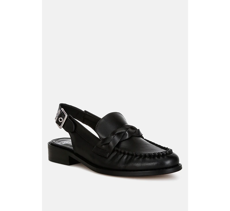 Jemykin genuine leather loafer sandals