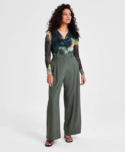 Bar Iii Petite Wide-Leg Pants, Created for Macy's