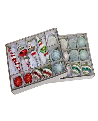 National Tree Company Hgtv Home Collection 24 Piece Nostalgic Traditions Ornaments