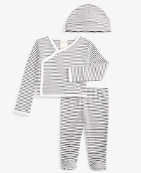 Baby Stripe Cotton 3-Pc. Set, Exclusively at Macy's