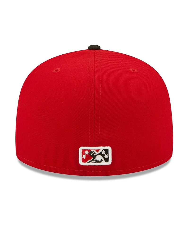 New Era Men's Red Richmond Flying Squirrels Theme Night 59FIFTY Fitted Hat