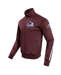 Pro Standard Men's Burgundy Colorado Avalanche Classic Chenille Full-Zip Track Jacket