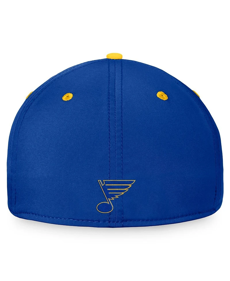 Fanatics Men's Blue/Gold St. Louis Blues Heritage vintage-like Flex Hat