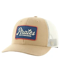 '47 Brand Men's Khaki Pittsburgh Pirates Glory Daze Trucker Adjustable Hat