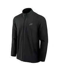 Fanatics Signature Men's Black Philadelphia Eagles Front Office Woven Full-Zip Jacket