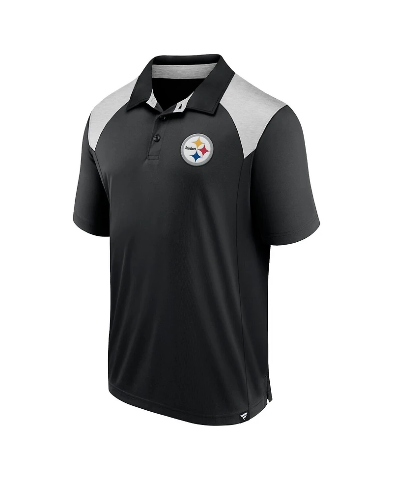 Fanatics Men's Black Pittsburgh Steelers Primary Polo