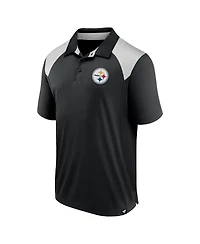 Fanatics Men's Black Pittsburgh Steelers Primary Polo