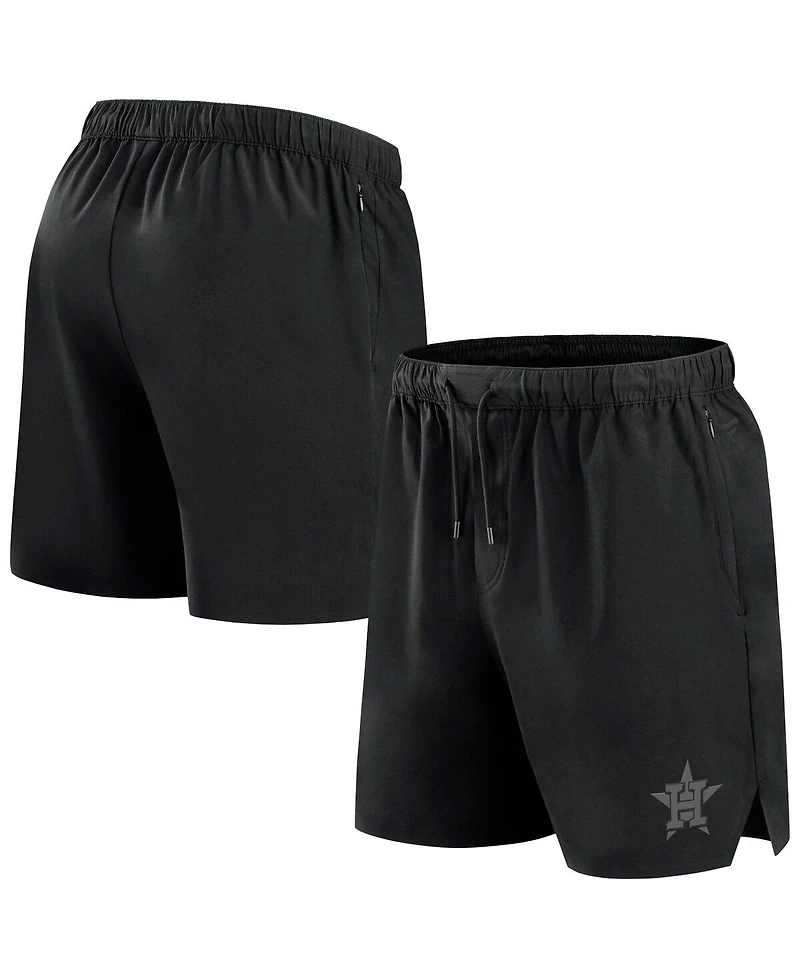 Fanatics Signature Men's Black Houston Astros Front Office Woven Shorts