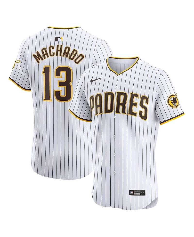 Nike Men's Manny Machado White San Diego Padres Home Elite Jersey