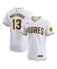 Nike Men's Manny Machado White San Diego Padres Home Elite Jersey