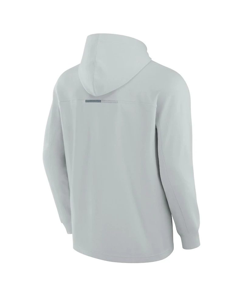 Fanatics Signature Men's Gray Vegas Golden Knights Elements Lightweight Tri-Blend Fleece Hoodie
