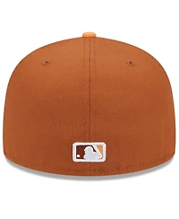New Era Men's Brown/Orange Atlanta Braves Spring Color Basic Two-Tone 59FIFTY Fitted Hat