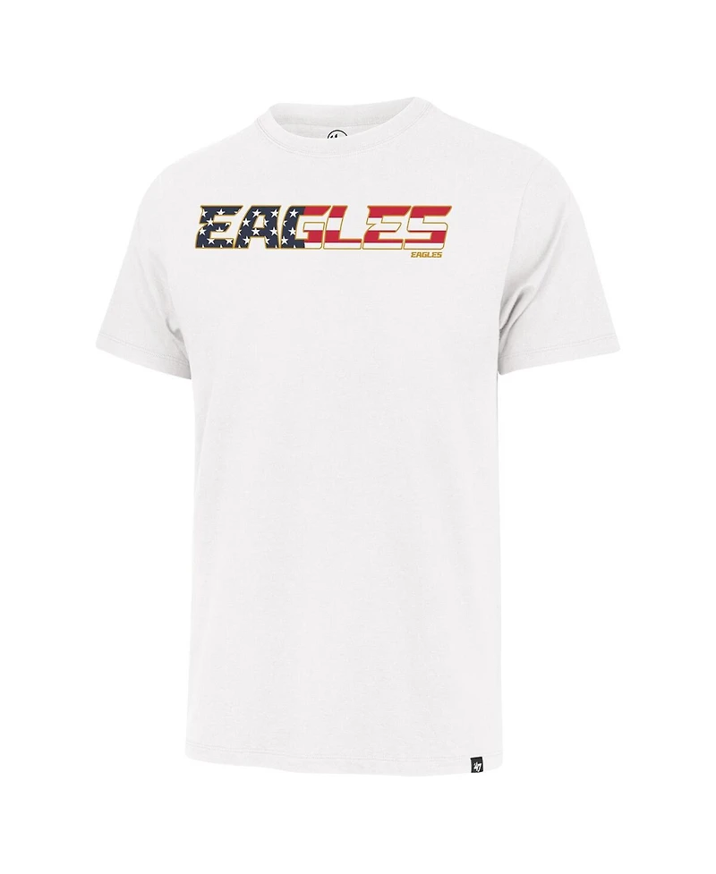'47 Brand Men's White Philadelphia Eagles Flag Script Franklin T-Shirt