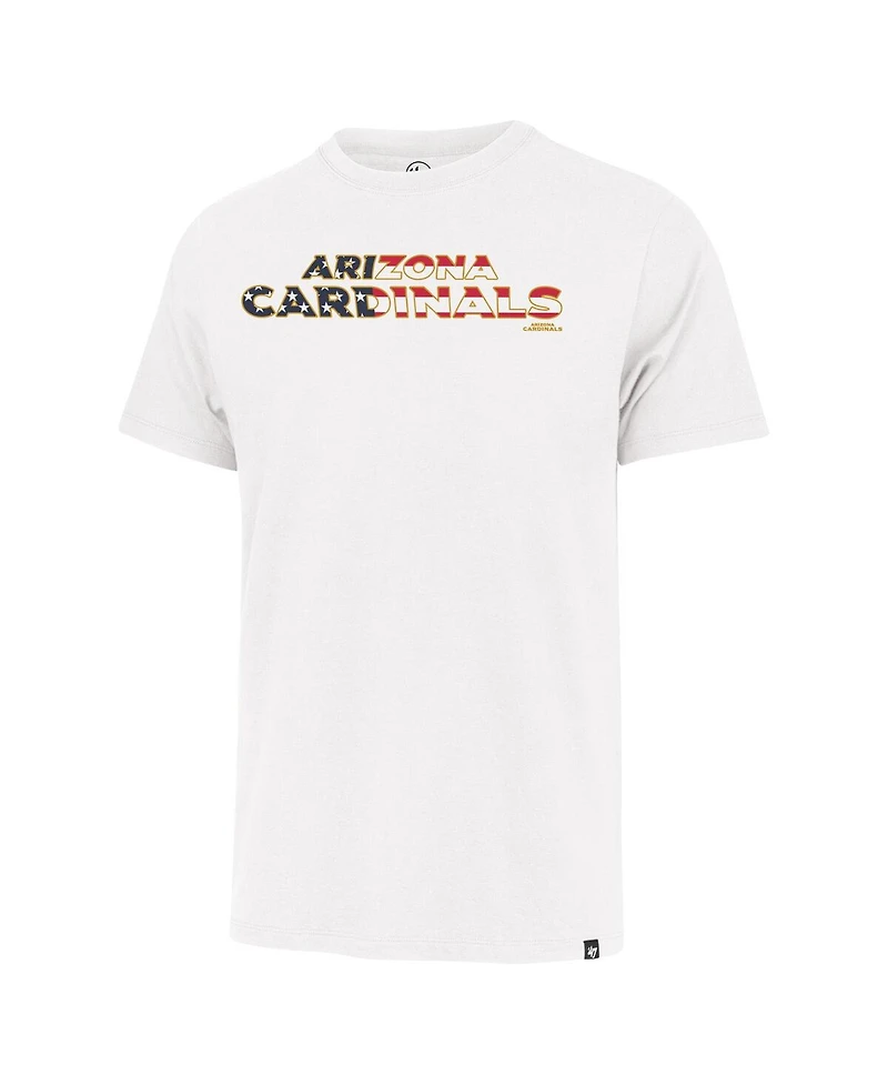 '47 Brand Men's White Arizona Cardinals Flag Script Franklin T-Shirt