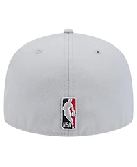New Era Men's Gray Atlanta Hawks Active Color Camo Visor 59FIFTY Fitted Hat