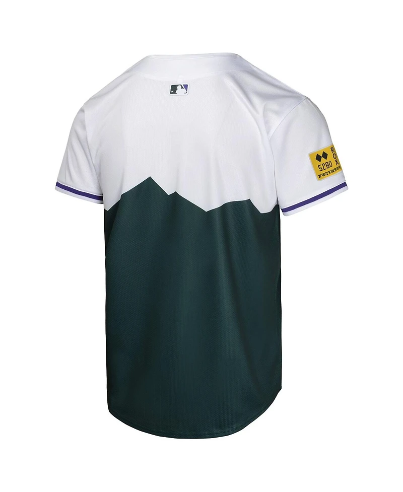 Nike Big Boys and Girls Green Colorado Rockies City Connect Limited Jersey