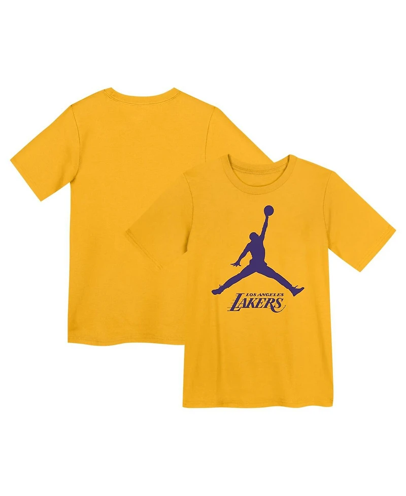 Jordan Preschool Gold Los Angeles Lakers Essential Jumpman T-Shirt