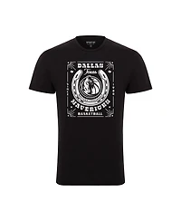 Sportiqe Men's and Women's Black Dallas Mavericks Bingham Elevated T-Shirt