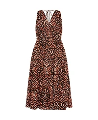 City Chic Plus Amara Print Maxi Dress