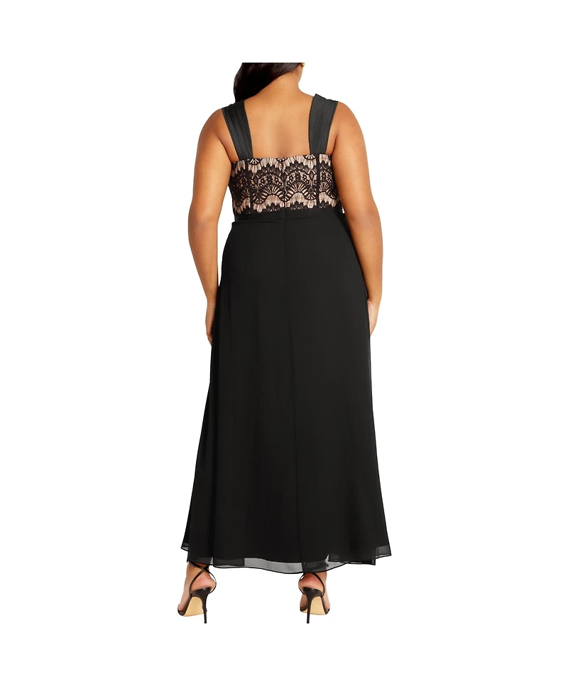 City Chic Plus Sweet Evie Maxi Dress