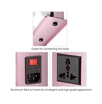 Byootique Lighted Hollywood Vanity Mirror 12pcs Dimmable Led Tabletop Wall Mount Makeup