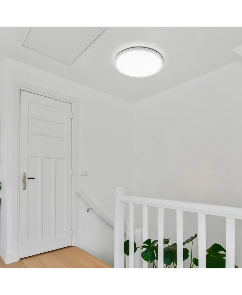 16" Flush Mount Ceiling Light 32W Led 3 Color Kitchen Lamp Home Fixture 2 Pack