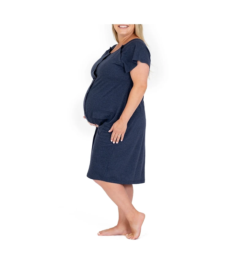 Kindred Bravely Maternity Universal Labor, Delivery & Nursing Gown