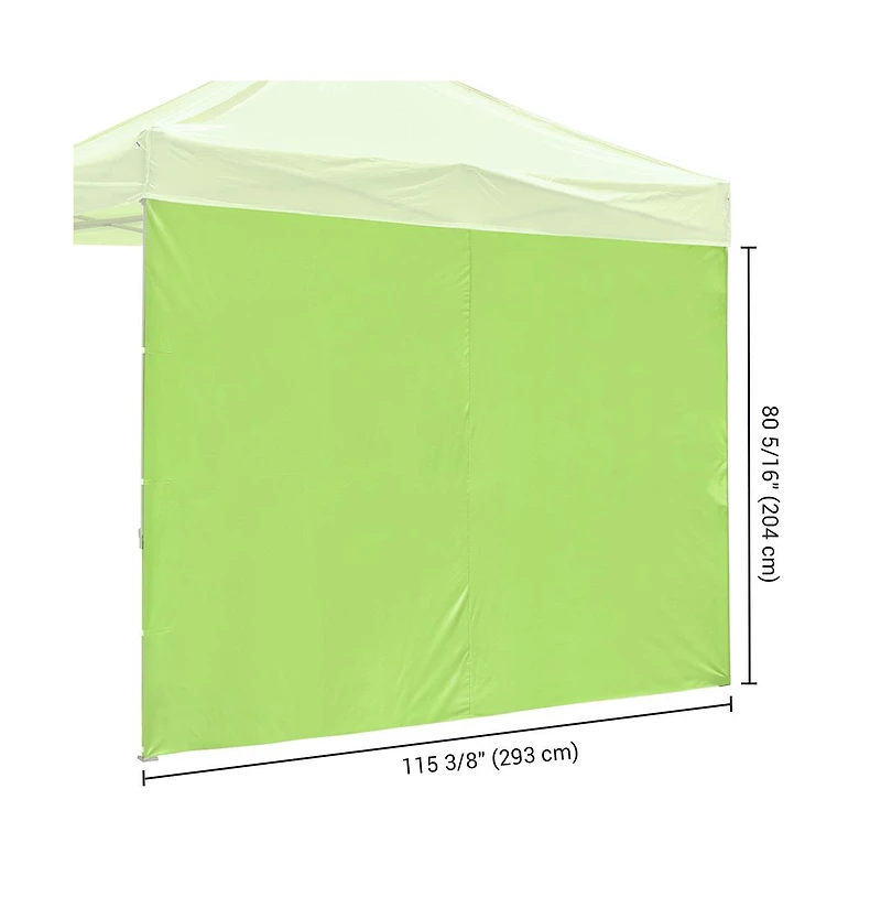 InstaHibit Universal Privacy Sidewall UV30+ Fits 10x10ft Canopy Gazebo 2 Pieces