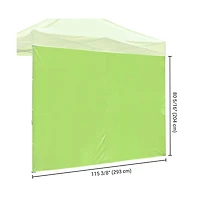 InstaHibit Universal Privacy Sidewall UV30+ Fits 10x10ft Canopy Gazebo 2 Pieces