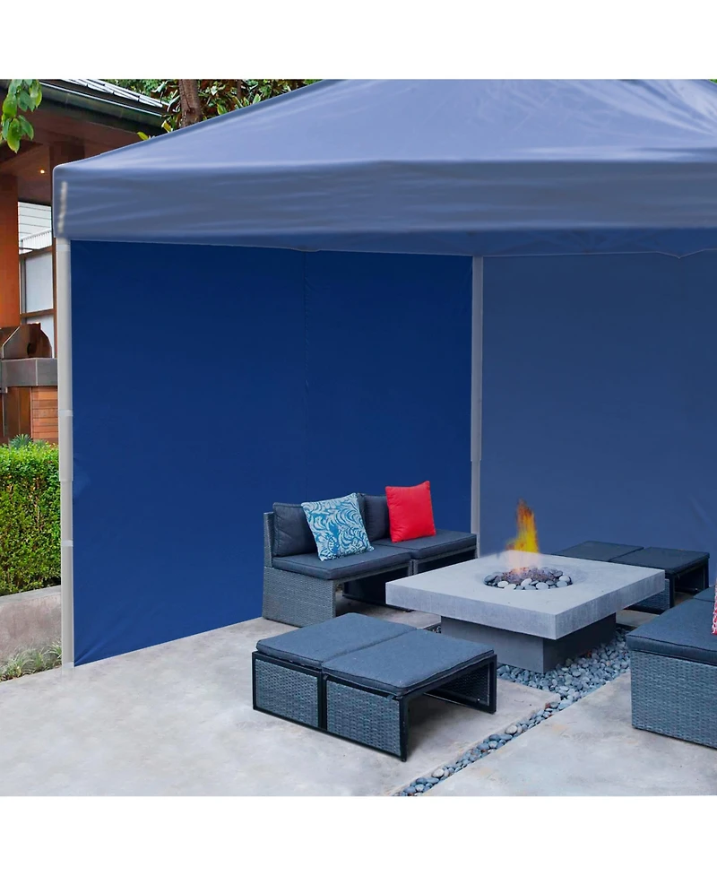 InstaHibit 1080D 120g Privacy Sidewall UV30+ Fits 10x10ft Canopy Gazebo 2 Pieces