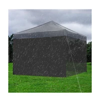 InstaHibit 1080D Privacy Sidewall UV30+ 120g Fits 10x10ft Canopy Gazebo 2 Pieces