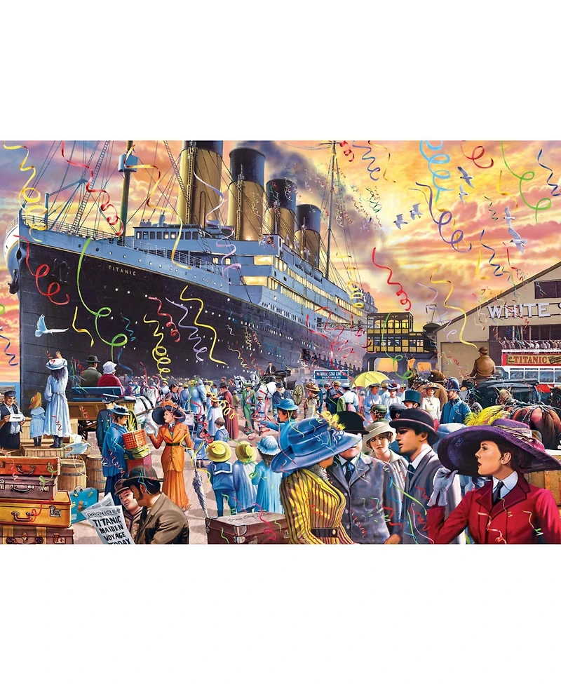 Masterpieces Titanic - Underway 1000 Piece Jigsaw Puzzle for Adults